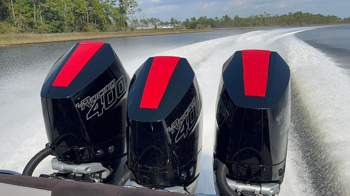 A set of marine boat engines