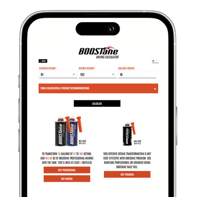 BOOSTane Mixing Chart